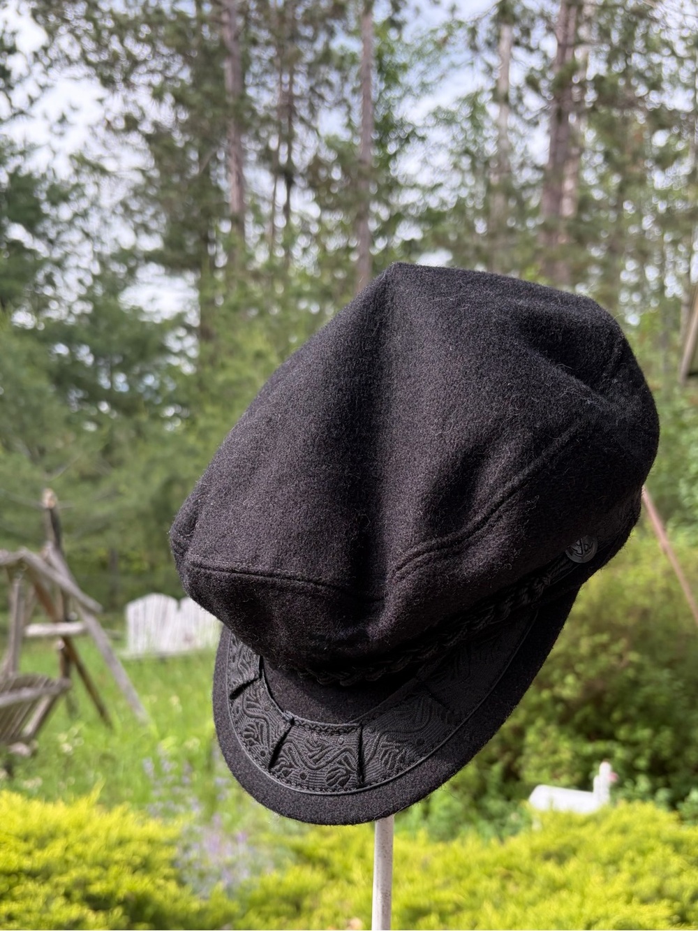 VINTAGE Cap Greek Fisherman’s Hat Wool Size 58  7 1/4